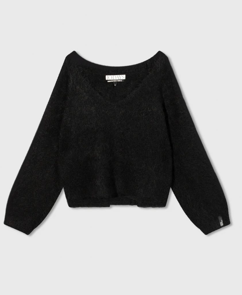 Sweater Crooped V-Neck 10 Days